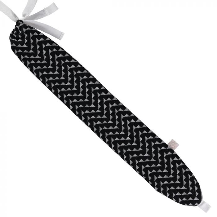 YuYu Japanese Cotton Hot Water Bottle in Chevron Black